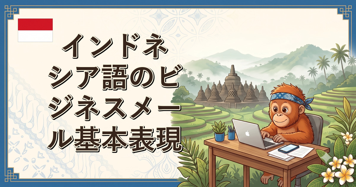 インドネシア語のビジネスメール基本表現