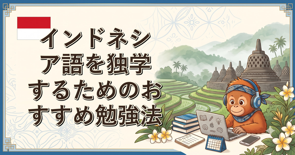 インドネシア語を独学するためのおすすめ勉強法